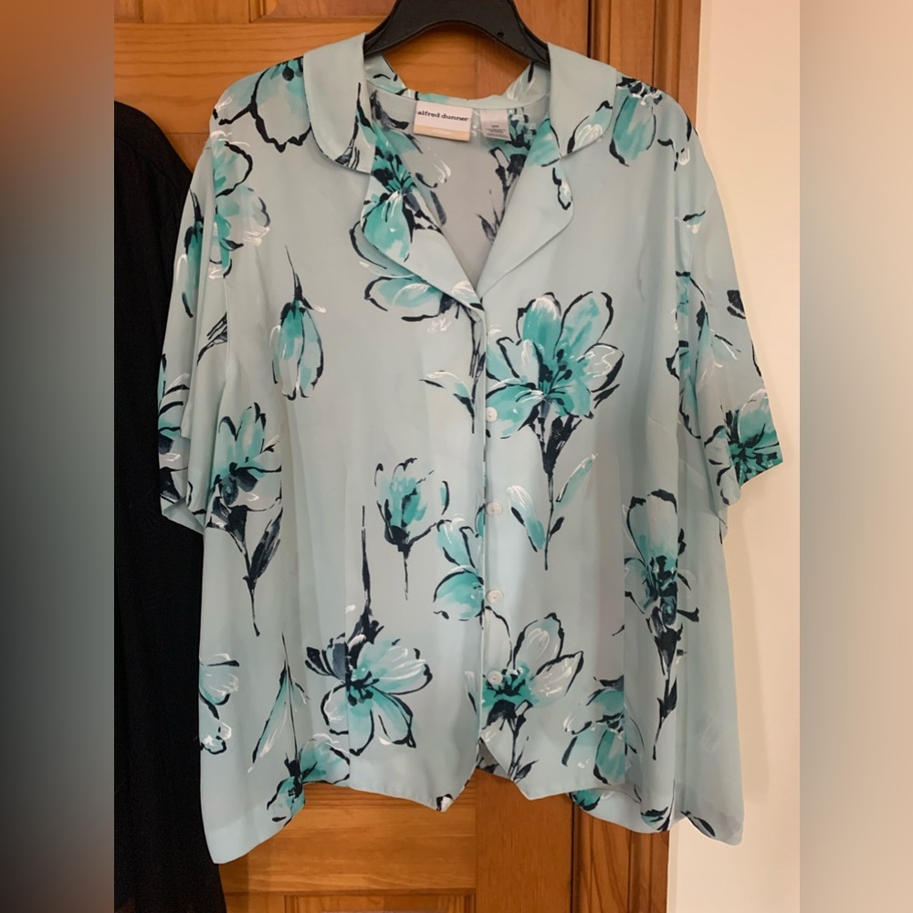 Two Shirts. Womens 22W. Alfred Dunner and Faded Glory.